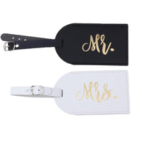 Mr Mrs Luggage Tag Honeymoon travel Wedding Gift NewlyWed Gifts Luxurious Weddings