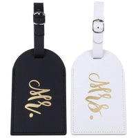 Mr Mrs Luggage Tag Honeymoon travel Wedding Gift NewlyWed Gifts Luxurious Weddings