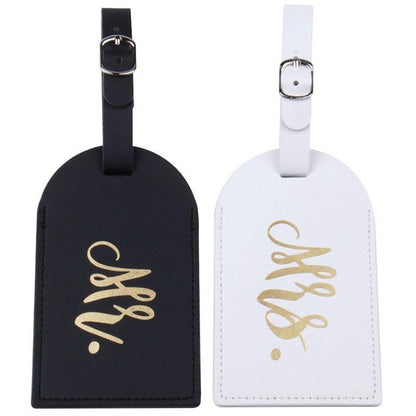 Mr Mrs Luggage Tag Honeymoon travel Wedding Gift NewlyWed Gifts Luxurious Weddings