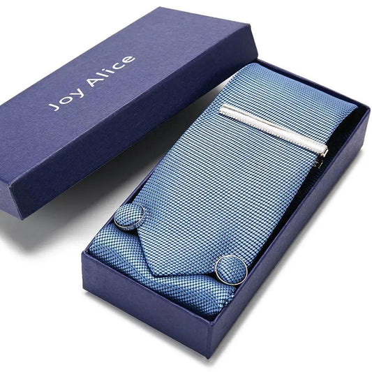Necktie Hanky & Cufflinks Gift Box Groomsmen Accessories Luxurious Weddings