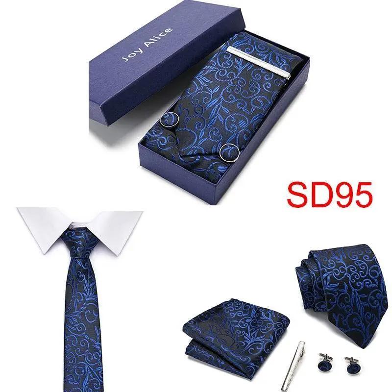 Necktie Hanky & Cufflinks Gift Box Groomsmen Accessories Luxurious Weddings