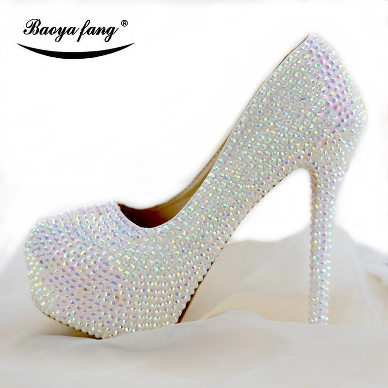 New Bling crystal women wedding shoes Handmade Shoes - Luxurious Weddings