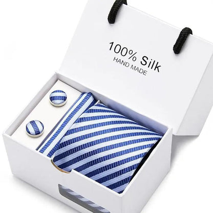 Plaid men Extra Long Size 145cm*7.5cm Necktie Set Neckties Luxurious Weddings