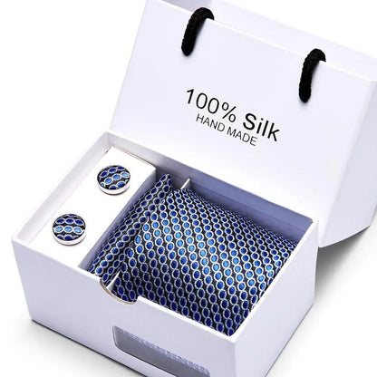 Plaid men Extra Long Size 145cm*7.5cm Necktie Set Neckties Luxurious Weddings