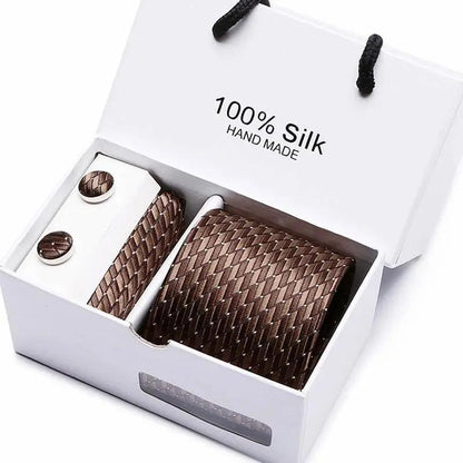 Plaid men Extra Long Size 145cm*7.5cm Necktie Set Neckties Luxurious Weddings