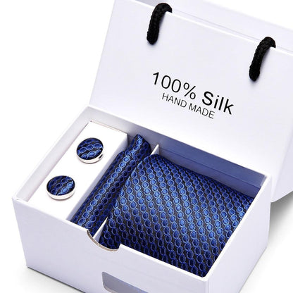 Plaid men Extra Long Size 145cm*7.5cm Necktie Set Neckties Luxurious Weddings