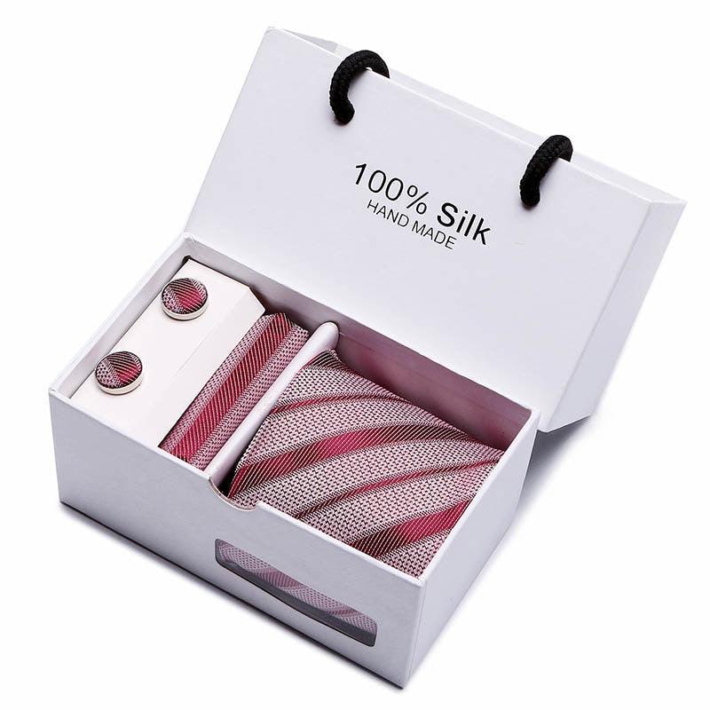 Plaid men Extra Long Size 145cm*7.5cm Necktie Set Neckties Luxurious Weddings