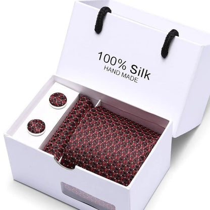 Plaid men Extra Long Size 145cm*7.5cm Necktie Set Neckties Luxurious Weddings