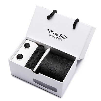 Plaid men Extra Long Size 145cm*7.5cm Necktie Set Neckties Luxurious Weddings