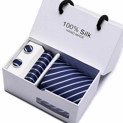 Plaid men Extra Long Size 145cm*7.5cm Necktie Set Neckties Luxurious Weddings
