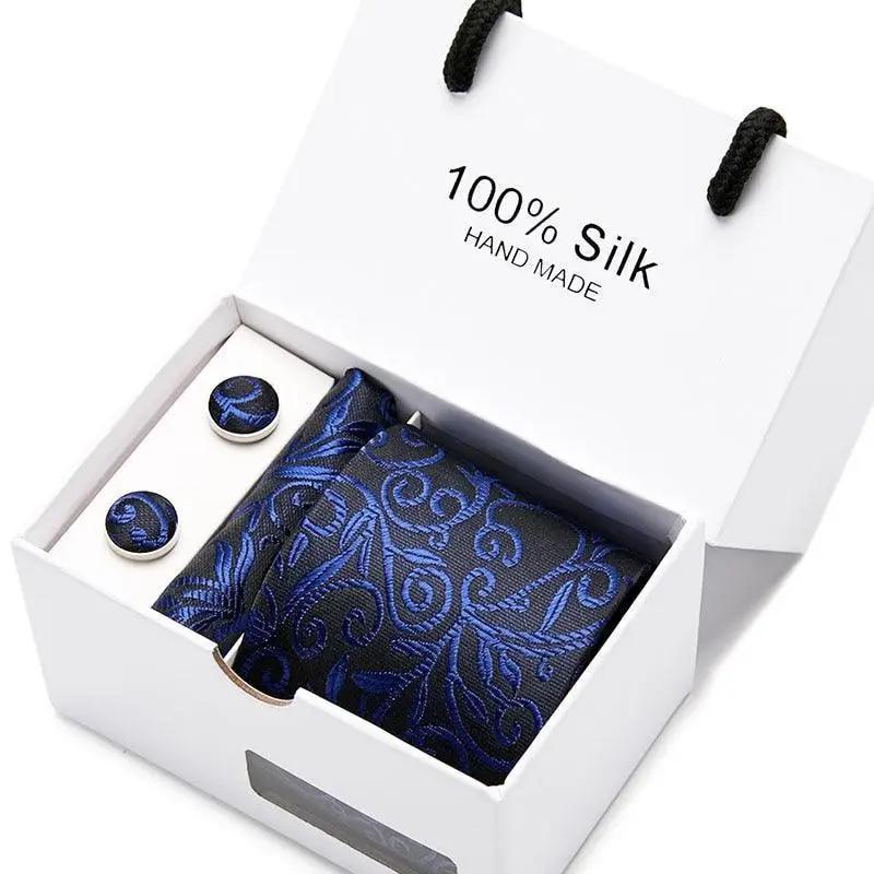 Plaid men Extra Long Size 145cm*7.5cm Necktie Set Neckties Luxurious Weddings
