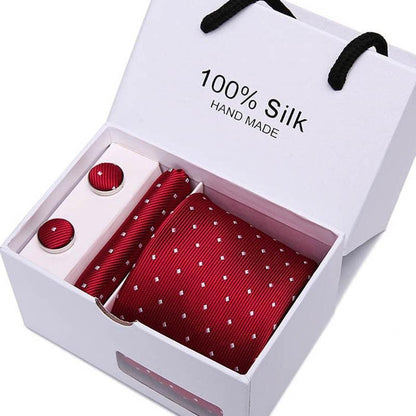 Plaid men Extra Long Size 145cm*7.5cm Necktie Set Neckties Luxurious Weddings