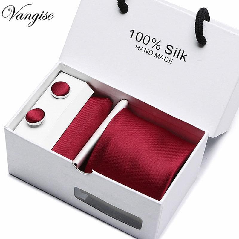 Plaid men Extra Long Size 145cm*7.5cm Necktie Set Neckties Luxurious Weddings