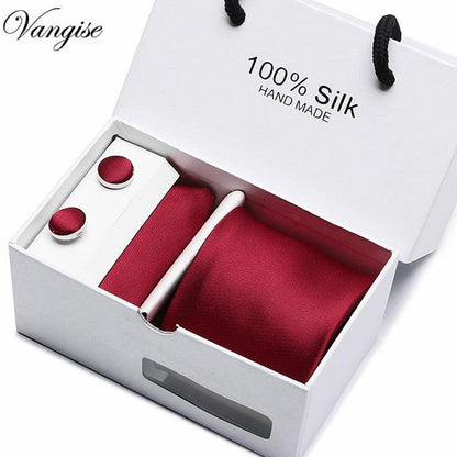 Plaid men Extra Long Size 145cm*7.5cm Necktie Set Neckties Luxurious Weddings