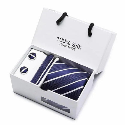 Plaid men Extra Long Size 145cm*7.5cm Necktie Set Neckties Luxurious Weddings