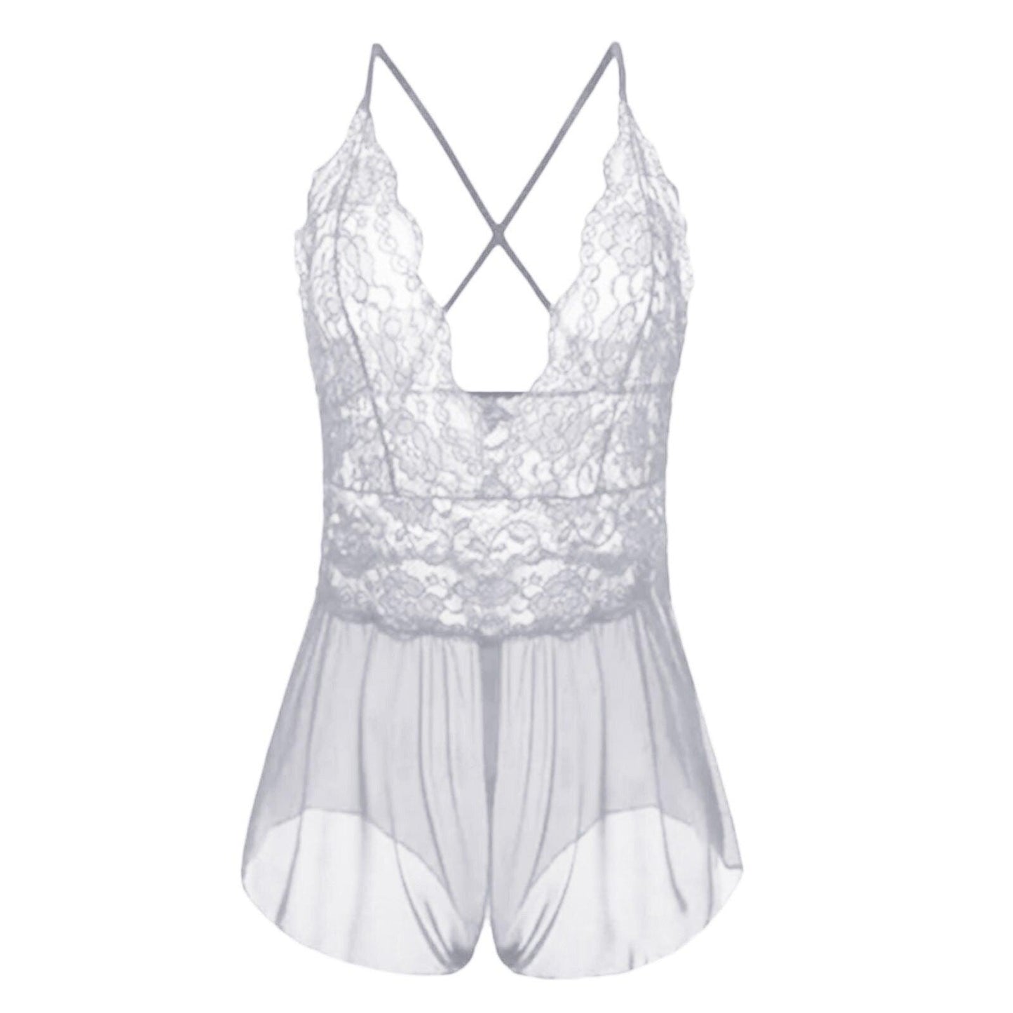 Plus Size One Pieces Lingerie Lace Embroidery Bodysuit Lingerie Luxurious Weddings