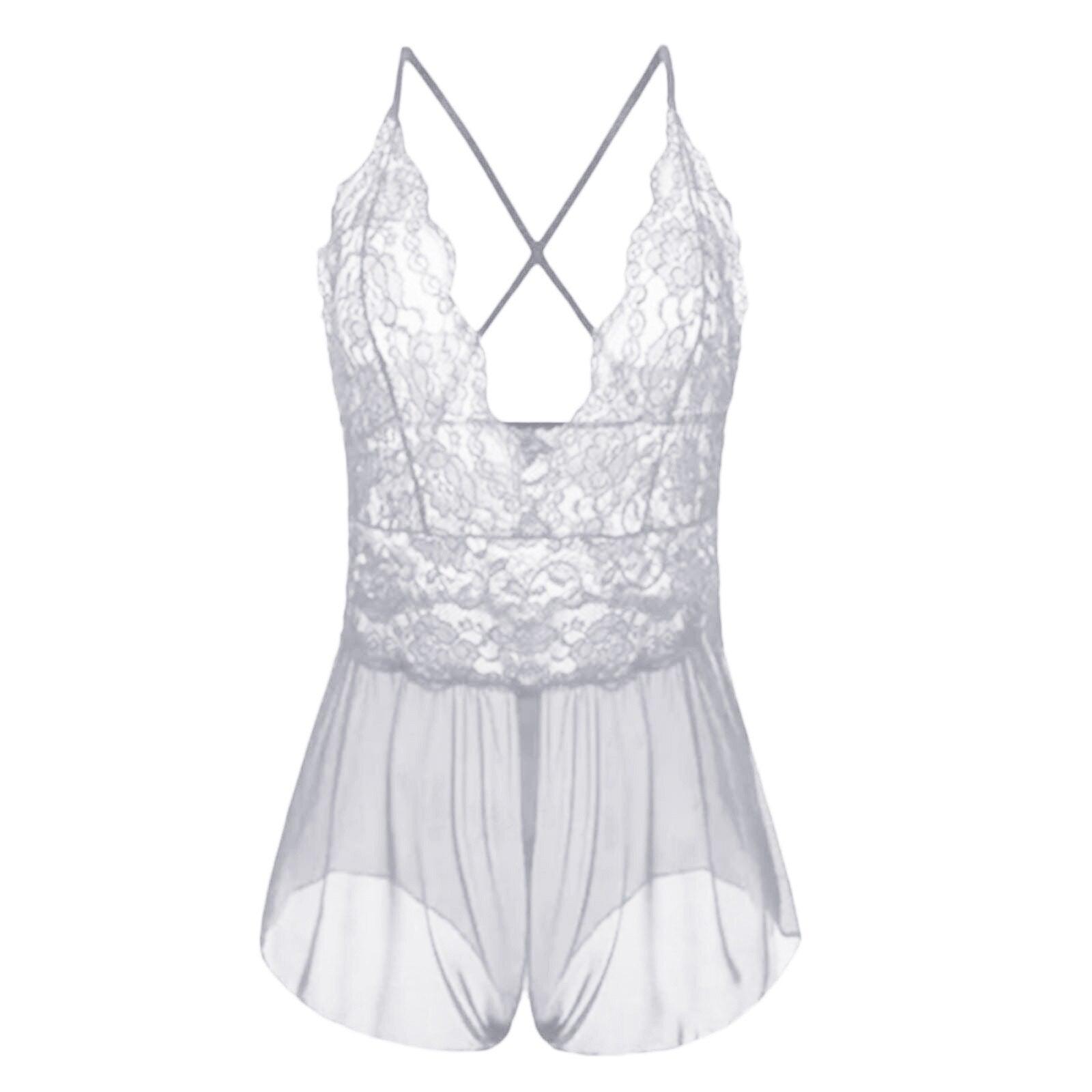 Plus Size One Pieces Lingerie Lace Embroidery Bodysuit Lingerie Luxurious Weddings