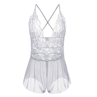 Plus Size One Pieces Lingerie Lace Embroidery Bodysuit Lingerie Luxurious Weddings