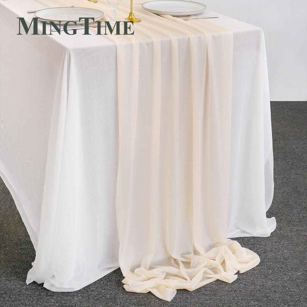 Sheer Chiffon Luxury Solid Colorful Table Runner Table Runner Luxurious Weddings