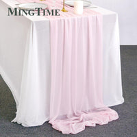 Sheer Chiffon Luxury Solid Colorful Table Runner Table Runner Luxurious Weddings