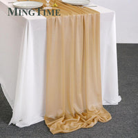 Sheer Chiffon Luxury Solid Colorful Table Runner Table Runner Luxurious Weddings