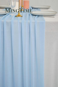Sheer Chiffon Luxury Solid Colorful Table Runner Table Runner Luxurious Weddings