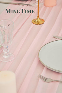 Sheer Chiffon Luxury Solid Colorful Table Runner Table Runner Luxurious Weddings