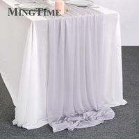 Sheer Chiffon Luxury Solid Colorful Table Runner Table Runner Luxurious Weddings