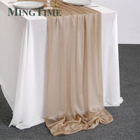 Sheer Chiffon Luxury Solid Colorful Table Runner Table Runner Luxurious Weddings