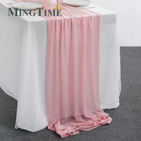 Sheer Chiffon Luxury Solid Colorful Table Runner Table Runner Luxurious Weddings