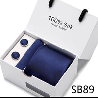 Silk Wedding Floral Necktie Handkerchief Set - Luxurious Weddings