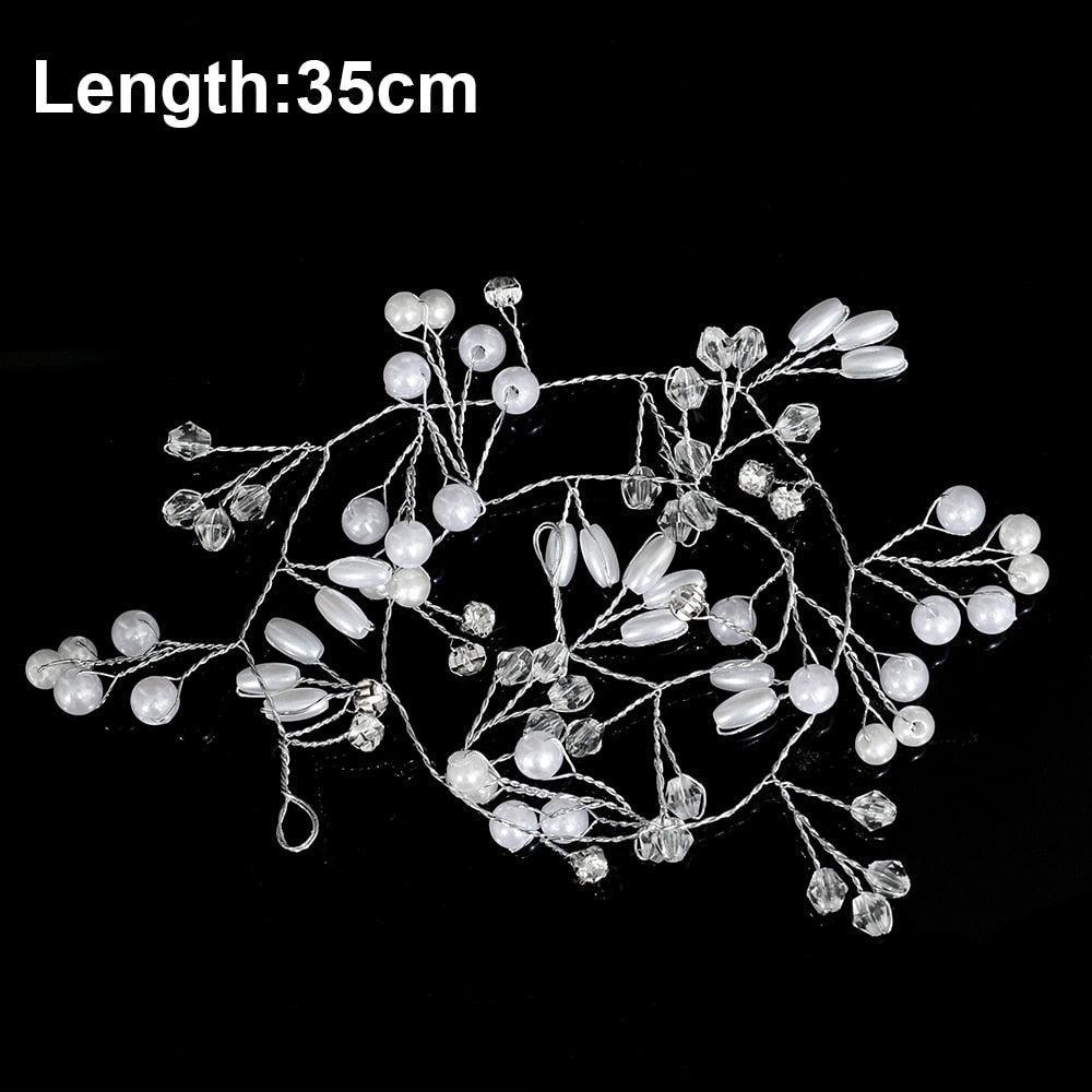 Silver Color Pearl Rhinestone Wedding Hair Combs Hair Accessories Bridal Accessories Luxurious Weddings