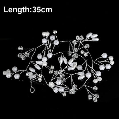 Silver Color Pearl Rhinestone Wedding Hair Combs Hair Accessories Bridal Accessories Luxurious Weddings