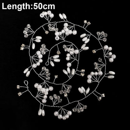 Silver Color Pearl Rhinestone Wedding Hair Combs Hair Accessories Bridal Accessories Luxurious Weddings