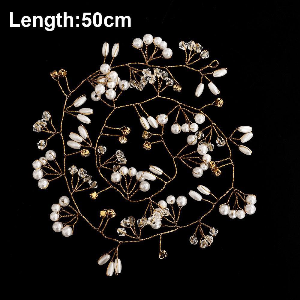 Silver Color Pearl Rhinestone Wedding Hair Combs Hair Accessories Bridal Accessories Luxurious Weddings