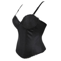 White Satin & Lace Corset lingerie Luxurious Weddings