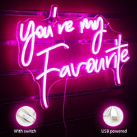 You're my favorite Neon Sign Neon Signs Luxurious Weddings